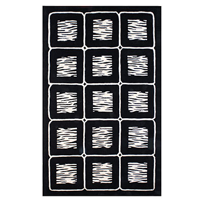 Nejad Rugs Nejad Rugs African Safari 8 X 11 Animal Magnetism Ivory / black Area Rugs