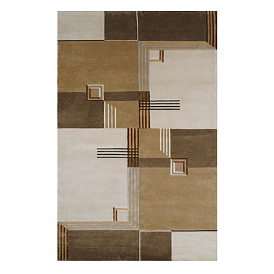 Nejad Rugs Nejad Rugs Architectual Elements 4 X 6 Ivory / brown Area Rugs