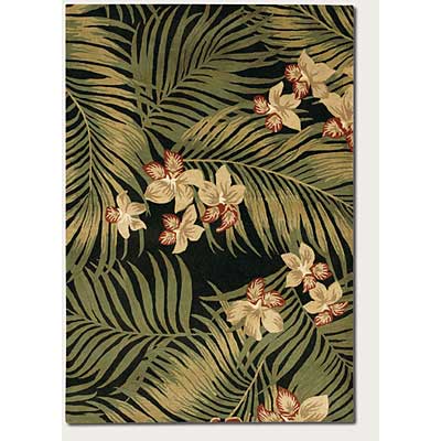 Couristan Couristan Bali 5 X 8 Epiphytes Black Area Rugs