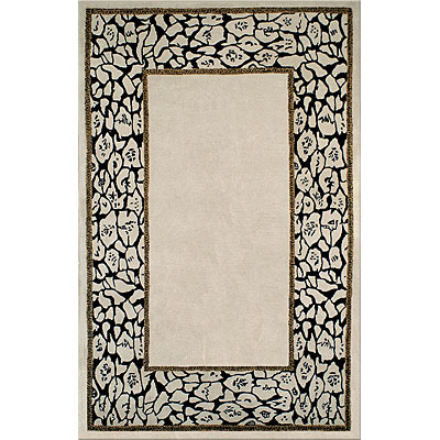 Nejad Rugs Nejad Rugs African Safari 3 X 5 Animal Skin Border Ivory / ivory Area Rugs