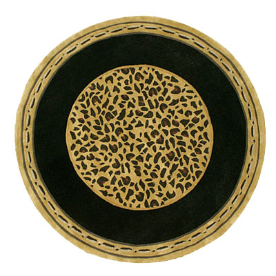 Nejad Rugs Nejad Rugs African Safari 8 Round Cheetah Area Rugs