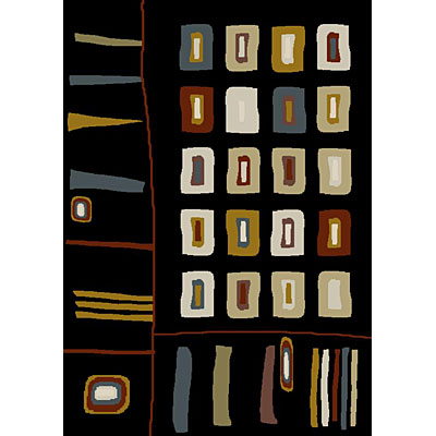 Carpet Art Deco Carpet Art Deco Vision Ii 8 X 10 Skratch / khol Area Rugs