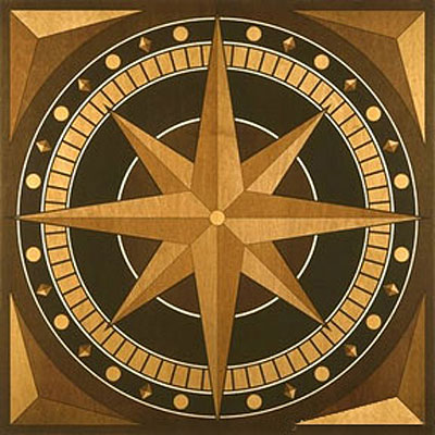 Appalachian Hardwood Floors Appalachian Hardwood Floors Compass Rose Medallion Compass Rose Hardwood Flooring