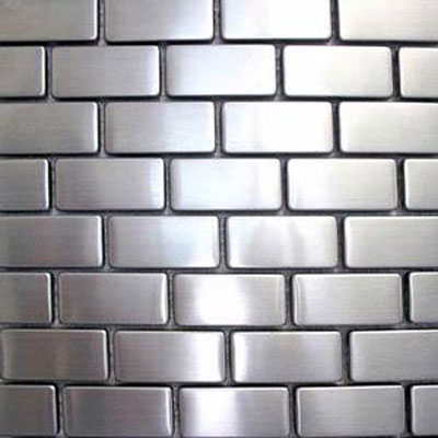 Diamond Tech Glass Diamond Tech Glass Metal Series Mosaic Brick Tile  &  Stone