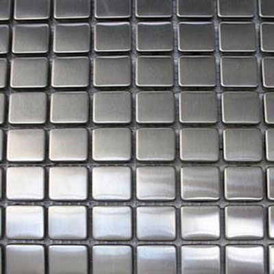 Diamond Tech Glass Diamond Tech Glass Metal Series Mosaic Small Square Tile  &  Stone