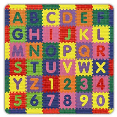 Alessco, Inc. Alessco, Inc. A-z  &  0-9 Soft And Safe Tile Set A-z Play Area Tile Set Rubber