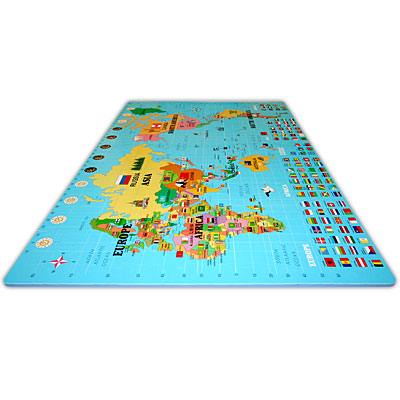 Alessco, Inc. Alessco, Inc. World Map World Map Tile Set Rubber