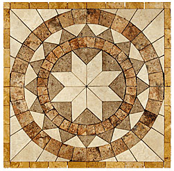 Caribe Stone Caribe Stone Medallions - Travertine Marques Tile  &  Stone