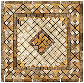 Caribe Stone Caribe Stone Medallions - Travertine Rio Tile  &  Stone