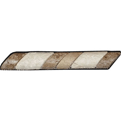 Caribe Stone Caribe Stone Decorative Borders - Travertine Cordone Noce Tile  &  Stone