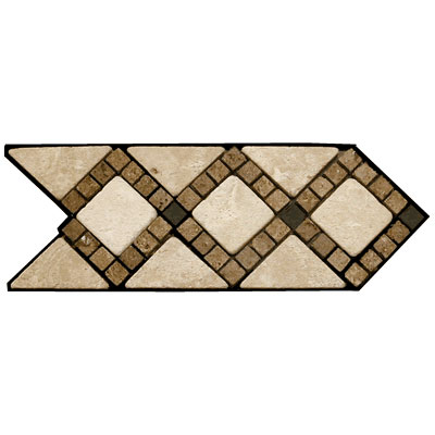 Caribe Stone Caribe Stone Decorative Borders - Travertine Melissa Tile  &  Stone