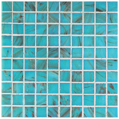 Casa Italia Casa Italia Bronze / gold Monocolor Mosaic Azzurro Tile  &  Stone