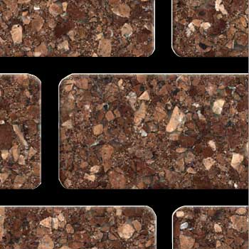 Fritztile Fritztile Brick 1 / 4 Wt6200 Majestic Red Marble Tile  &  Stone