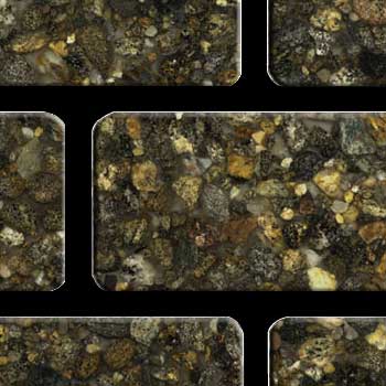 Fritztile Fritztile Brick 1 / 4 Wt6200 Royal Bronze Granite Tile  &  Stone