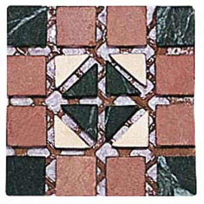 Alfagres Alfagres Tumbled Marble Mesh Inserts Mesh Rojo Bot Vselva Pc101