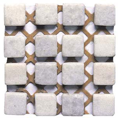 Alfagres Alfagres Tumbled Marble Mesh Inserts Mesh Blanco Pc1060