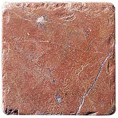 Alfagres Alfagres Tumbled Marble 4 X 4 Tocetos Rojo Tile  &  Stone