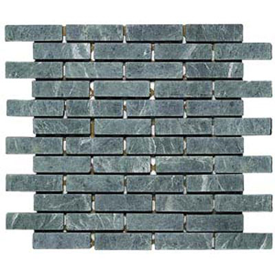 Alfagres Alfagres Tumbled Marble Brick Patterns 1 X 2 Brick Verde Selva Pc663