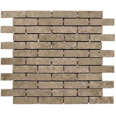 Alfagres Alfagres Tumbled Marble Brick Patterns 1 X 2 Brick Cafe Pinto Pc669