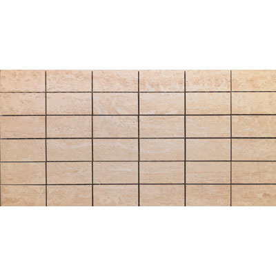 Rock & Rock Rock  &  Rock Travertino Combi Mosaic Crema Tile  &  Stone