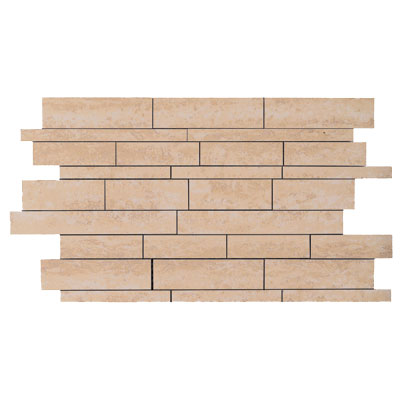 Rock & Rock Rock  &  Rock Travertino Link Mosaic Crema Tile  &  Stone