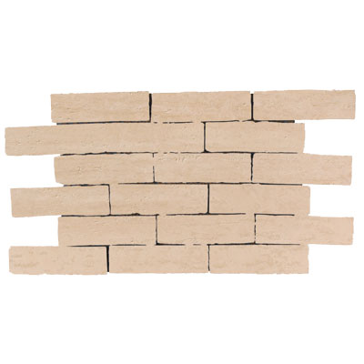 Rock & Rock Rock  &  Rock Travertino Brick Mosaic Crema Tile  &  Stone