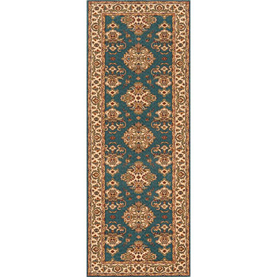 Momeni, Inc. Momeni, Inc. Persian Garden 2 X 8 Runner Teal Blue Area Rugs