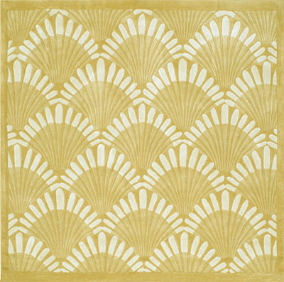 Nejad Rugs Nejad Rugs Shells Nouveau 6 Square Sand Area Rugs