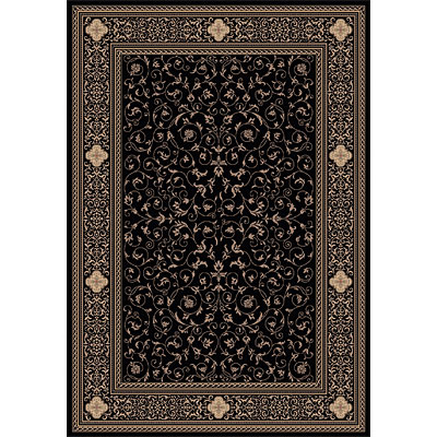 Dynamic Rugs Dynamic Rugs Ancient Garden 2 X 4 Black Area Rugs