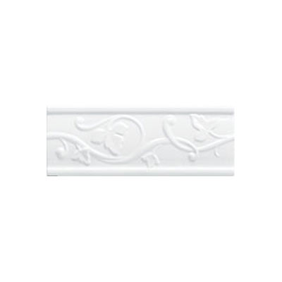 Mohawk Mohawk Artistic Collection - Accent Statements - Ceramic Star White Castlemere Accent Strip Tile  &  Stone