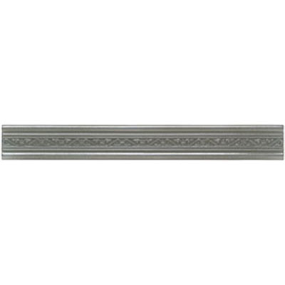 Mohawk Mohawk Artistic Collection - Accent Statements - Metals Vintage Pewter Laurel Accent Strip Tile  &  Stone