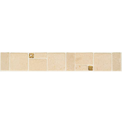 Mohawk Mohawk Artistic Collection - Accent Statements - Stone Dorato Bucaro Decorative Tumbled Border Tile  &  Stone