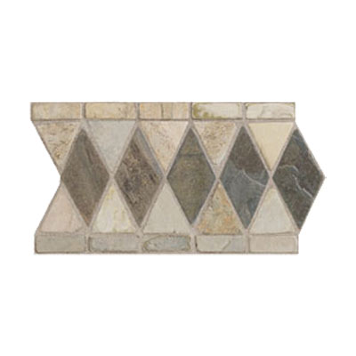 Mohawk Mohawk Artistic Collection - Accent Statements - Stone Autumn Mist Gold Marquis Slate Border Tile  &  Stone