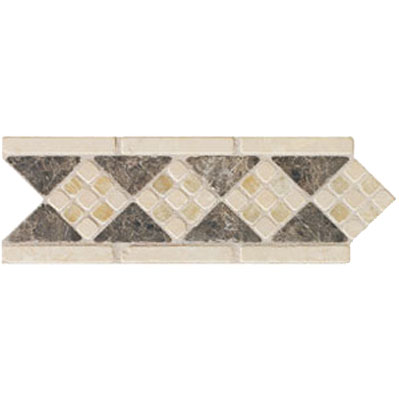 Mohawk Mohawk Artistic Collection - Accent Statements - Stone Emperador Onyx Diamond Marble Border Tile  &  Stone