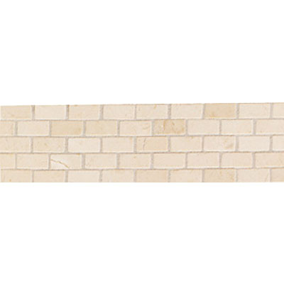 Mohawk Mohawk Artistic Collection - Accent Statements - Stone Crema Marfil Brick Joint Pattern Borader Tile  &  Stone
