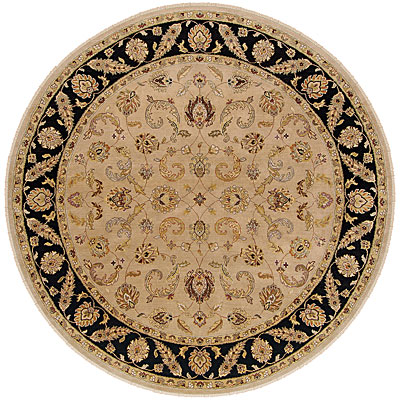 Jaipur Rugs Inc. Jaipur Rugs Inc. Atlantis 6 Round Kerala Beige Ebony Area Rugs