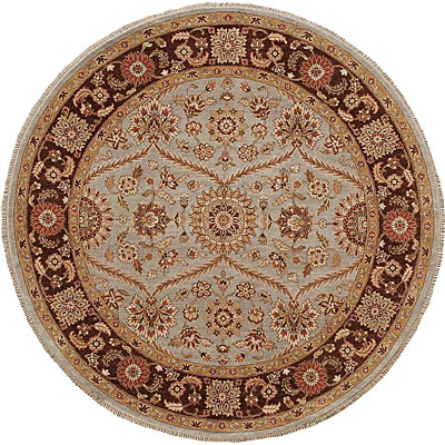 Jaipur Rugs Inc. Jaipur Rugs Inc. Atlantis 6 Round Pani Ice Blue Tobacco Area Rugs