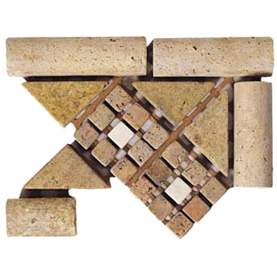 Alfagres Alfagres Tumbled Marble Trims Dorado Bot Mc201