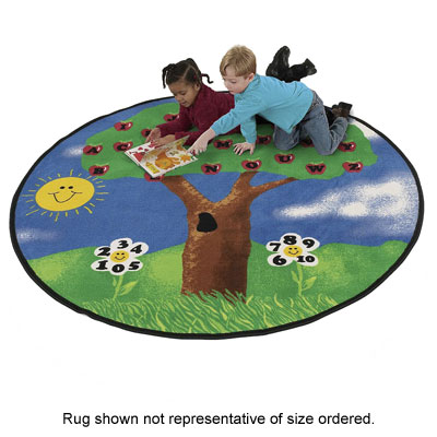 Flagship Carpets Flagship Carpets Alpha Tree 6 Ft Round Alpha Tree Area Rugs