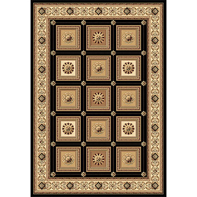 Rug One Imports Rug One Imports Crown Jewel - Taj Mahal 8 X 11 Black Area Rugs