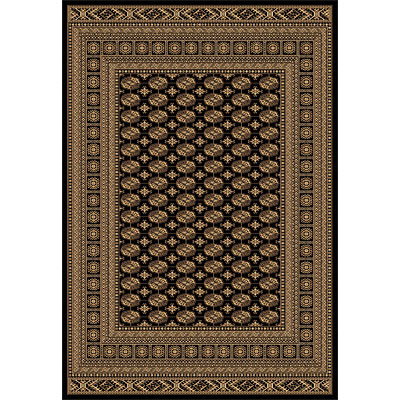 Rug One Imports Rug One Imports Crown Jewel - Bokarah 8 X 11 Black Area Rugs