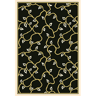 Rug One Imports Rug One Imports Wandering Vines 7 X 10 Black Area Rugs