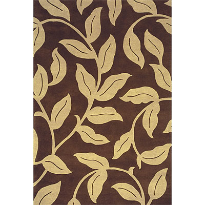 Delos, Inc. Delos, Inc. Bloom 3 X 5 O Natural Espresso Area Rugs