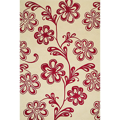 Delos, Inc. Delos, Inc. Bloom 5 X 8 Petal Red Area Rugs