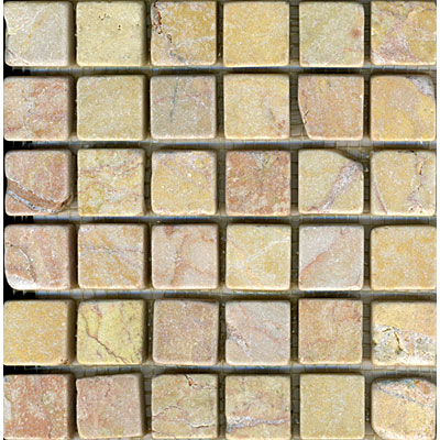 Maestro Mosaics Maestro Mosaics Marble 1 X1 Mosaic Tumbled Amber Rouge Tile  &  Stone