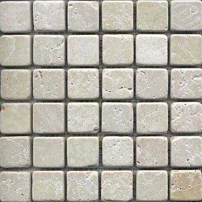 Maestro Mosaics Maestro Mosaics Marble 1 X1 Mosaic Tumbled Crema Light Tile  &  Stone