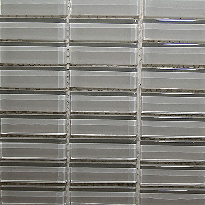 Maestro Mosaics Maestro Mosaics Crystal Glass Mosaic White Tile  &  Stone