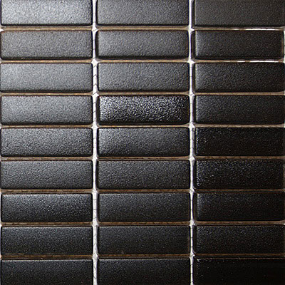 Maestro Mosaics Maestro Mosaics Crystal Glass Frosted Mosaic Black Tile  &  Stone