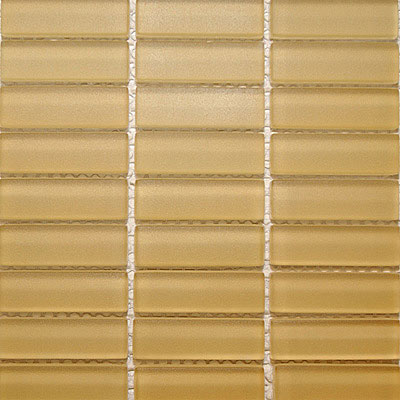Maestro Mosaics Maestro Mosaics Crystal Glass Frosted Mosaic Soft Gold Tile  &  Stone