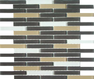 Mirage Tile Mirage Tile Glass Mosaic Blends 5 / 8 X 4 Metropolis Tile  &  Stone